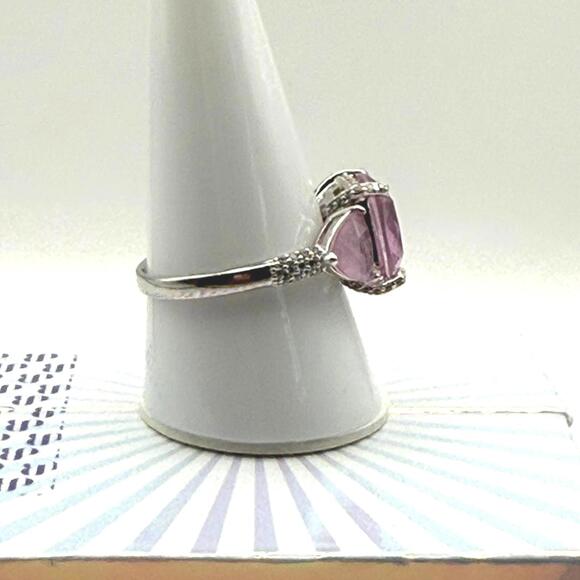 Bomb Party Mental Health Rise Above the Storm light amethyst ring - Size 10 - Picture 4 of 8